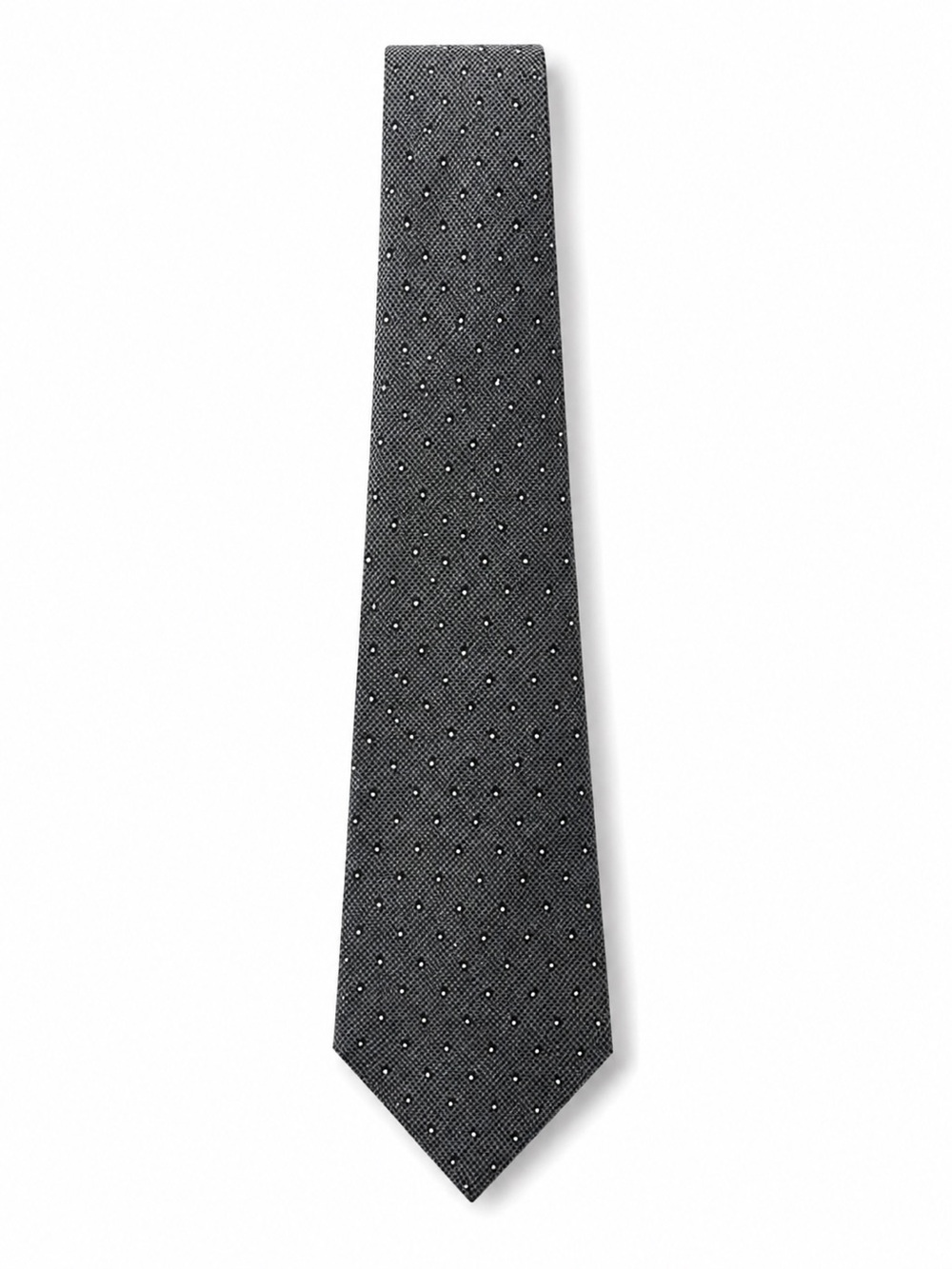 Giorgio Armani Collezioni 100% Silk Black/Charcoal Tie  - Made in Italy